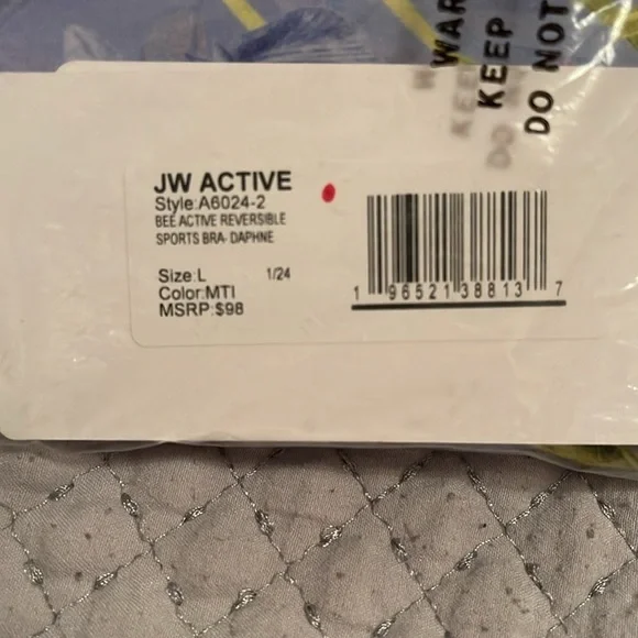 NWT JOHNNY WAS Bee Active 2PC SET Lavender Floral Top/Active Wear Legging L - Picture 5 of 6